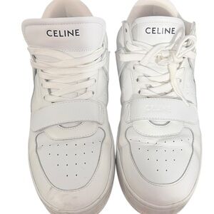 Celine CT-02 Mid top leather sneakers sz 40IT, 0”9.5 US
